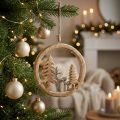 Hängedeko Fenster Weihnachtsdeko Rentier Holz Deko 19,5cm | Floristik24.de