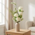 Kunstblumenstrauß Schneeball Wilde Karde Farn 65cm - Dekoration, Naturlook, Pflegeleicht | Floristik24.de