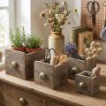 Holz Schubladen Set mit Griff,
