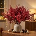 Eukalyptusbusch Rot Kunstpflanze Eukalyptus 28cm 3St | Floristik24.de