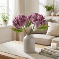 Hortensien künstlich Lila Kunstblumen Hydrangea 34cm 2St | Floristik24.de