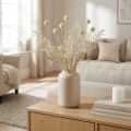 Trockengräser künstlich Pampasgras Allium Crème, Beige H60cm | Floristik24.de