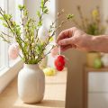 Ostereier zum Aufhängen mit Blümchen Osterdeko 6cm 12St | Floristik24.de