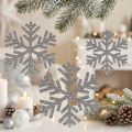 Schneeflocke Silber zum Hängen Ø8cm - Ø12cm 9 St | Floristik24.de