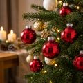 Weihnachtskugeln Glas Baumkugeln in Rot Ø4cm 24 St | Floristik24.de