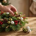 Weihnachtskugel Glas Spiegelbeeren Oliv Silber Ø40mm 32 St | Floristik24.de