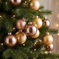 Weihnachtskugeln Gold und Rosé Echtglas Ø60mm 24 St | Floristik24.de