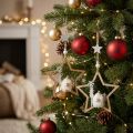 Weihnachtsdeko Stern Holz Dekohänger Ø13,5cm 4St | Floristik24.de