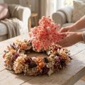 Distel Deko-Zweig Altrosa Trockenblumen 100g - Ideal für DIY Dekoration & Kränze | Floristik24.de