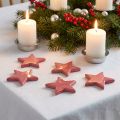 Holzsterne Deko Weihnachtsdeko Sterne Pink Glanz Ø5cm 8 St | Floristik24.de