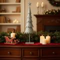 Deko-Tannenbaum auf Standfuß mit Stern festliche Tischdeko 74cm | Floristik24.de