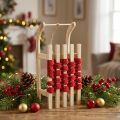 Deko Schlitten Holz Weihnachtsschlitten L30×B14,5×H9,5cm | Floristik24.de