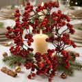 Beerenkranz Rot Kunstpflanzen Rot Weihnachten Ø20cm | Floristik24.de