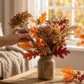 Schleierkraut künstlich Braun für Herbststrauß 29,5cm 18St | Floristik24.de