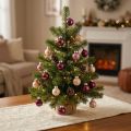 Weihnachtskugeln Glas Mini Berry Beige Rosa Ø3cm 22 St | Floristik24.de