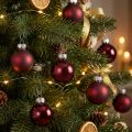 Glaskugeln Weihnachten in Bordeaux Mix Ø3cm 22 St | Floristik24.de