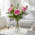 Pfingstrosen Langstielige künstliche Blumen Pink 70cm 3St | Floristik24.de