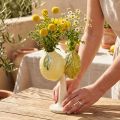 Keramik-Deko Zitronen Vase Mediterrane Tischdeko H22cm | Floristik24.de
