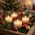Teelichter Zimtduft, Weihnachtskerze, Duft-Teelicht, Kerzendeko Ø25cm H40cm Weiß 18 St | Floristik24.de