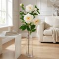 Seidenblume Pfingstrose künstlich Creme Weiß 135cm | Floristik24.de