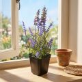 Künstlicher Lavendel im Topf Blühende Kunstpflanzen 25cm | Floristik24.de