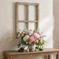 Deko Fenster Rahmen Holzdeko rustikal Braun 40×60cm | Floristik24.de