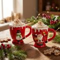 Weihnachtstassen Tasse Weihnachtsmann Keramik 10,5cm 2St | Floristik24.de