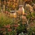 Garten Stecker Mohnkapsel für stilvolle Gartengestaltung Blumenbeet oder Balkon 60cm 2St | Floristik24.de