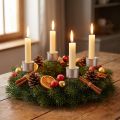 Stabkerzenhalter Kerzenhalter Adventskranz 11cm 12 St | Floristik24.de