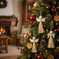 Weihnachtsengel Christbaumschmuck Engel Bast 11cm 12 St | Floristik24.de