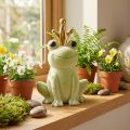 Deko Frosch mit Krone Froschkönig Deko Hellgrün 40,5cm | Floristik24.de