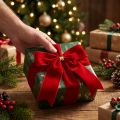 Samtschleife Schleife Rot 5,5cm breit Weihnachtsschleife outdoor-geeignet 18×18cm 2St | Floristik24.de