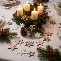 Streudeko Weihnachten Holzsterne Weiß/Natur Ø4cm 72 St | Floristik24.de