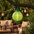 Lampion LED mit Solar 20cm Grün | Floristik24.de