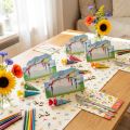 Tischdeko Einschulung, Tischkarten Schulanfang Deko 6×9cm 6St | Floristik24.de