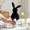 Aufsteller Tischdeko Osterhasen Deko Filz Schwarz 50cm | Floristik24.de