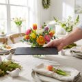 Natürliche Schieferplatte rechteckig Steintablett Schwarz 30×12,5cm 4 St | Floristik24.de