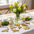 Blumen und Bienen zum Streuen Orange Holz Streudeko Frühling 36 St | Floristik24.de