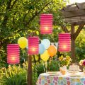 Lampion Zuglaterne Pink Ø10cm H13cm 8St | Floristik24.de