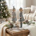 Dekofiguren Winterkinder Figuren Mädchen H19cm 2St | Floristik24.de