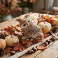 Wald-Kauz, Herbstdeko, Deko-Eule, Halloween H16cm | Floristik24.de
