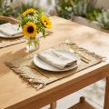 Tischset Seegras rechteckig Tischdeko Wasserhyazinthe Natur 33×48cm | Floristik24.de