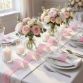 Spitzenband, Geschenkdeko, Hochzeit, Tischschmuck Rosa B35mm L20m | Floristik24.de