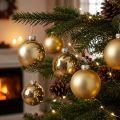 Baumkugel, Christbaumschmuck, Weihnachtskugel Golden H8,5cm Ø7,5cm Echtglas 12St | Floristik24.de