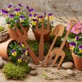Filz Gartenwerkzeug Braun 4 St | Floristik24.de