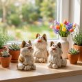 Keramik Katzen Deko Figuren Lustige Tierfiguren für Wohnzimmer Dekoration 8cm 4St | Floristik24.de
