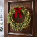 Tannenkranz künstlich mit Zapfen, Weihnachtsdeko, Türkranz, Ø36cm, Grün | Floristik24.de