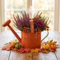 Metall Deko Gießkanne im Landhausstil Orangebraun 26cm 5L - Vielseitig einsetzbar als Pflanzgefäß & Dekokanne | Floristik24.de