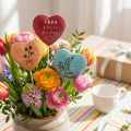 Herzstecker zum Dekorieren, Dekostecker Geburtstag Valentinstag Beste Freunde, Herzdeko aus Metall 9 St | Floristik24.de