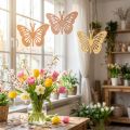 Deko Schmetterlinge Dekohänger Orange/Rosa/Gelb 12cm 12 St | Floristik24.de